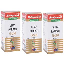 Baidyanath (Jhansi) Vijay Parpati Gold with Pearl Powder (2gm Each)