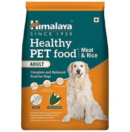 Himalaya Healthy Pet Food for Adult Dogs | With Omega 3 & 6 for Shiny Coat, Kidney Support & Energy | Meat & Rice