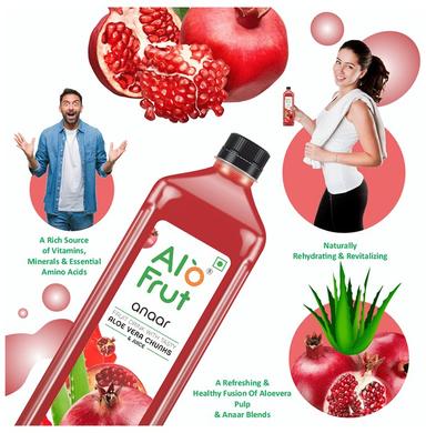 Alo Frut Anaar Aloevera Chunks & Juice