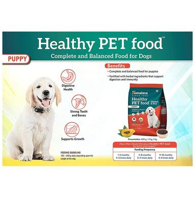 Himalaya Healthy Pet Food for Puppy's Digestion, Growth, Strong Teeth & Bones | Chicken & Rice