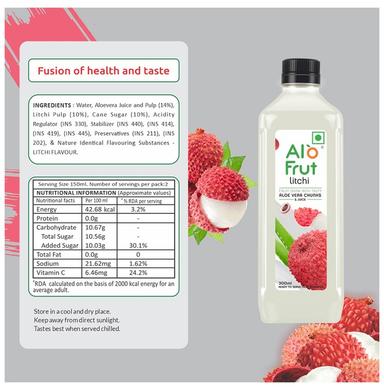 Alo Frut Litchi Aloevera Chunks & Juice
