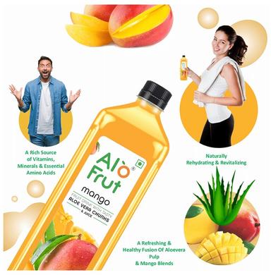 Alo Frut Mango Aloevera Chunks & Juice