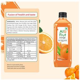 Alo Frut Orange Aloevera Chunks & Juice