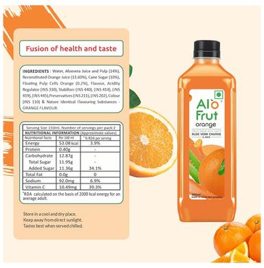 Alo Frut Orange Aloevera Chunks & Juice