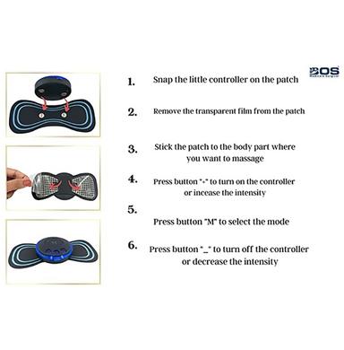 Bos Medicare Surgical Portable Mini Electric Neck, Back and Body Massager
