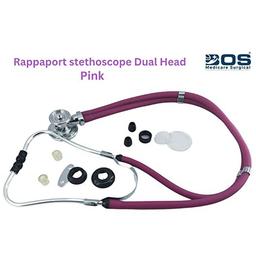 Bos Medicare Surgical Rappaport Stethoscope Dual Head Latex Free Dual Tube Stainless Steel Head Purple