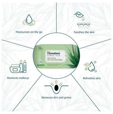 Himalaya Personal Care Moisturizing Aloe Vera Facial Wipes