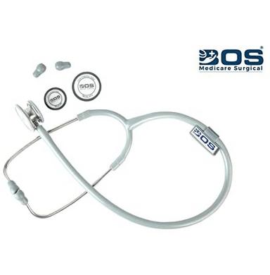 Bos Medicare Surgical Stainless Steel Dual Head (Bosm 11) Cardiology Stethoscope Grey