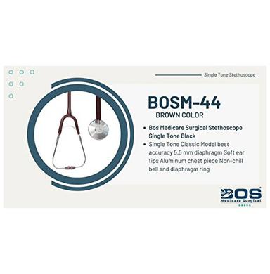 Bos Medicare Surgical Stethoscope Single Tone Brown