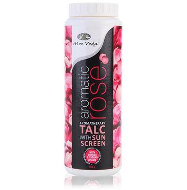 Aloe Veda Talc with Sunscreen Aromatic Rose