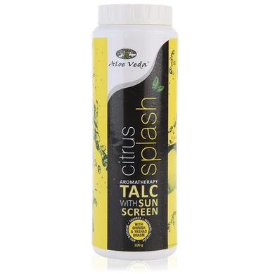 Aloe Veda Talc with Sunscreen Citrus Splash