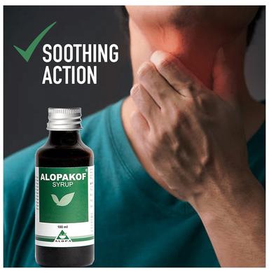 Alopakof Cough Syrup for Allergies & Dry Cough (100ml Each)