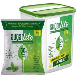 Sugarlite 50% Less Calories+ | Blended Sugar with Stevia with Storage Jar Free