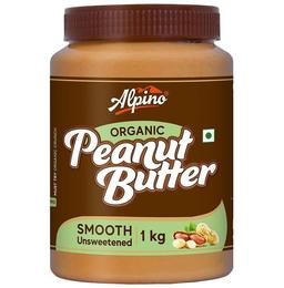 Alpino Organic Smooth Unsweetened Peanut Butter (1kg Each)