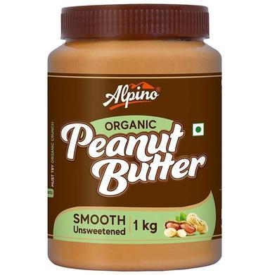 Alpino Organic Smooth Unsweetened Peanut Butter (1kg Each)
