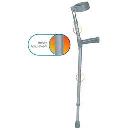 Sunbeam Double Adjustable Elbow Crutch with Standard Handle