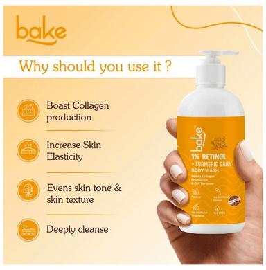 Bake 1% Retinol +Turmeric Body Wash