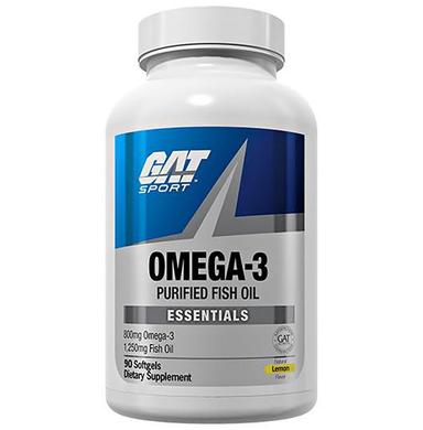 GAT Sport Omega 3 Purified Fish Oil Softgels Lemon