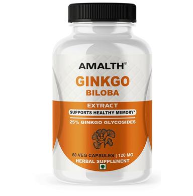 Amalth Ginkgo Biloba Extract Veg Capsules