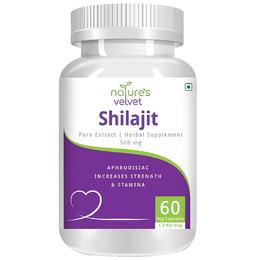 Nature's Velvet Shilajit Pure Extract 500mg Capsule