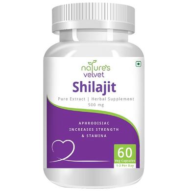 Nature's Velvet Shilajit Pure Extract 500mg Capsule