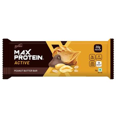 RiteBite Max Protein Active 20 gm Protein Bar (70gm Each) Peanut Butter