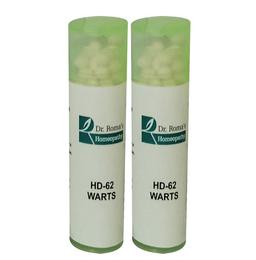 Dr. Romas Homeopathy HD-62 Warts, 2 Bottles of 2 Dram