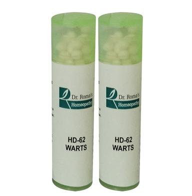 Dr. Romas Homeopathy HD-62 Warts, 2 Bottles of 2 Dram