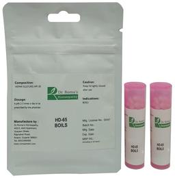 Dr. Romas Homeopathy HD-65 Boils, 2 Bottles of 2 Dram