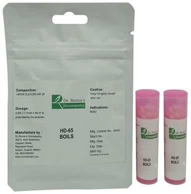 Dr. Romas Homeopathy HD-65 Boils, 2 Bottles of 2 Dram