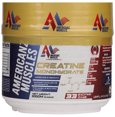 Americanz Muscles Creatine Monohydrate Powder Unflavored
