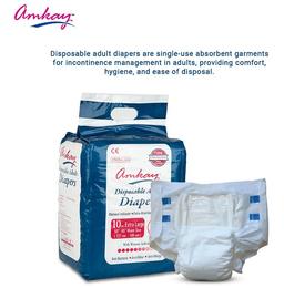 Amkay Adults Diaper | High Absorbency and Leak Proof | Extra Large