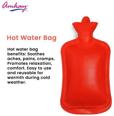 Amkay Hot Water Bag - Promotes Blood Flow, Relieves Stress & Pain| Ideal for Deeper Sleep & Comfort