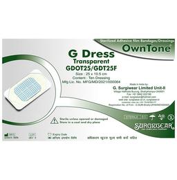 Surgiwear GDOT25 Own Tone G Dress Transparent (Without Pad)
