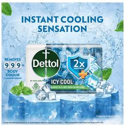 Dettol Icy Cool with 2x Menthol Mega Saver Pack of Bathing Soap Bar (100gm Each)