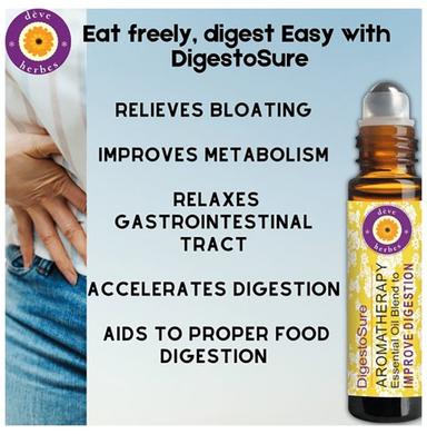 Deve Herbes DigestoSure Aromatherapy Essential Oil Blend to Improve Digestion