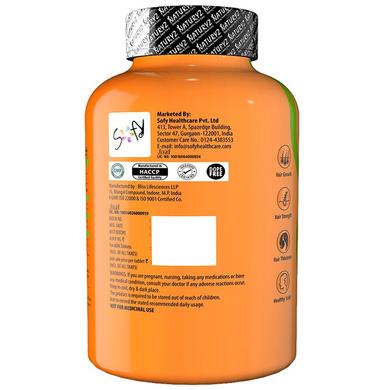 Naturyz 100% Plant Biotin Tablets with DHT Blocker & Omega for Nails, Hair & Skin