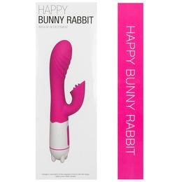 Gizmoswala Happy Bunny Rabbit Massager | Waterproof | Rechargeable | Electric Silicone with 7 Vibration Modes Pink