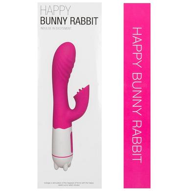 Gizmoswala Happy Bunny Rabbit Massager | Waterproof | Rechargeable | Electric Silicone with 7 Vibration Modes Pink