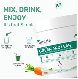 Andme Plant Based Green & Lean Powder (250gm Each)