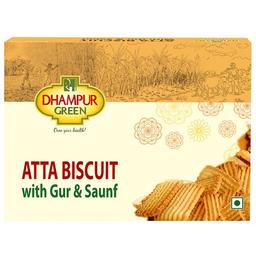 Dhampur Green Atta Biscuit with Gur & Saunf