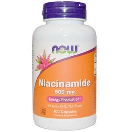 Now Foods Niacinamide 500mg Capsule