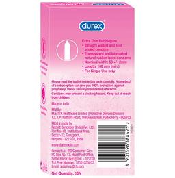 Durex Extra Thin Condom Bubblegum