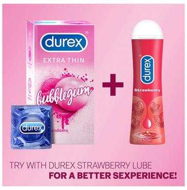 Durex Extra Thin Condom Bubblegum