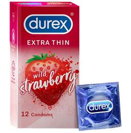 Durex Extra Thin Condom Strawberry