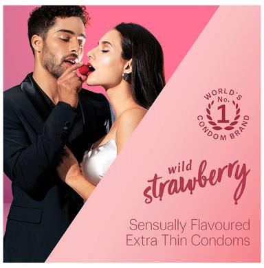 Durex Extra Thin Condom Wild Strawberry