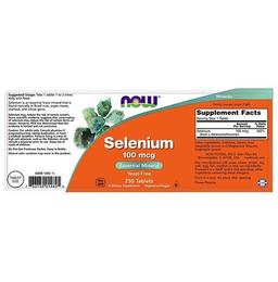 Now Foods Selenium 100mcg Tablet