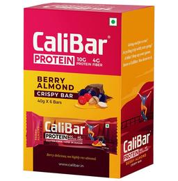 CaliBar Protein Crispy Bar (40gm Each) Berry Almond