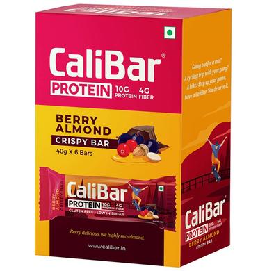 CaliBar Protein Crispy Bar (40gm Each) Berry Almond