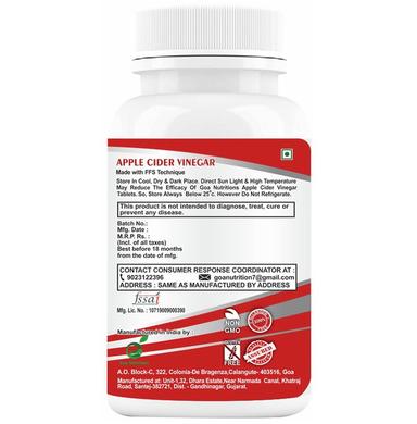 Goa Nutritions Apple Cider Vinegar Tablet Sugar Free